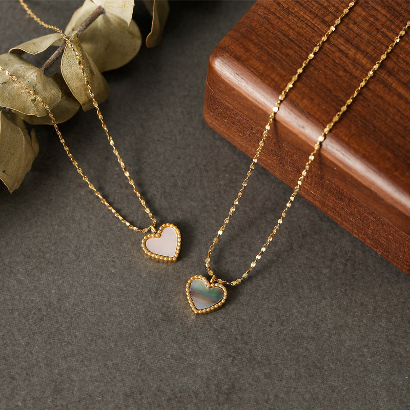Gabrielle Shell Heart Necklace