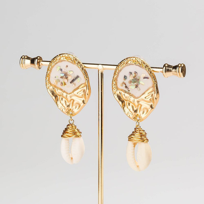 Mireille Shell Drop Earrings