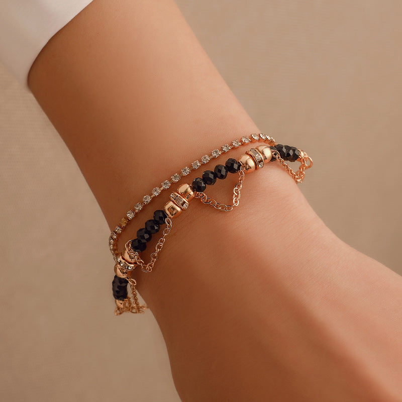 Mirabel Noir Bead Bracelet