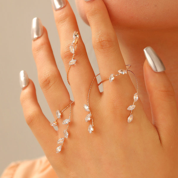 Celestia Leaf Hand Chain