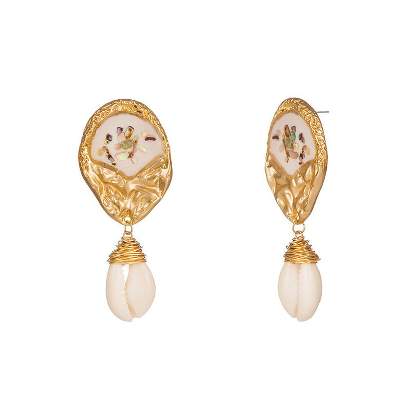 Mireille Shell Drop Earrings