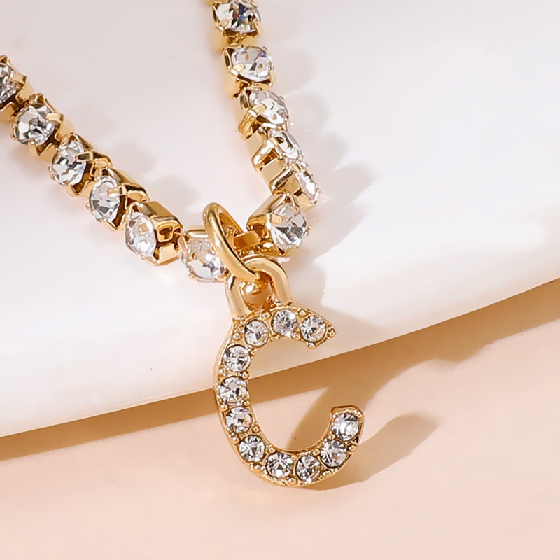 Selene Initial Anklet