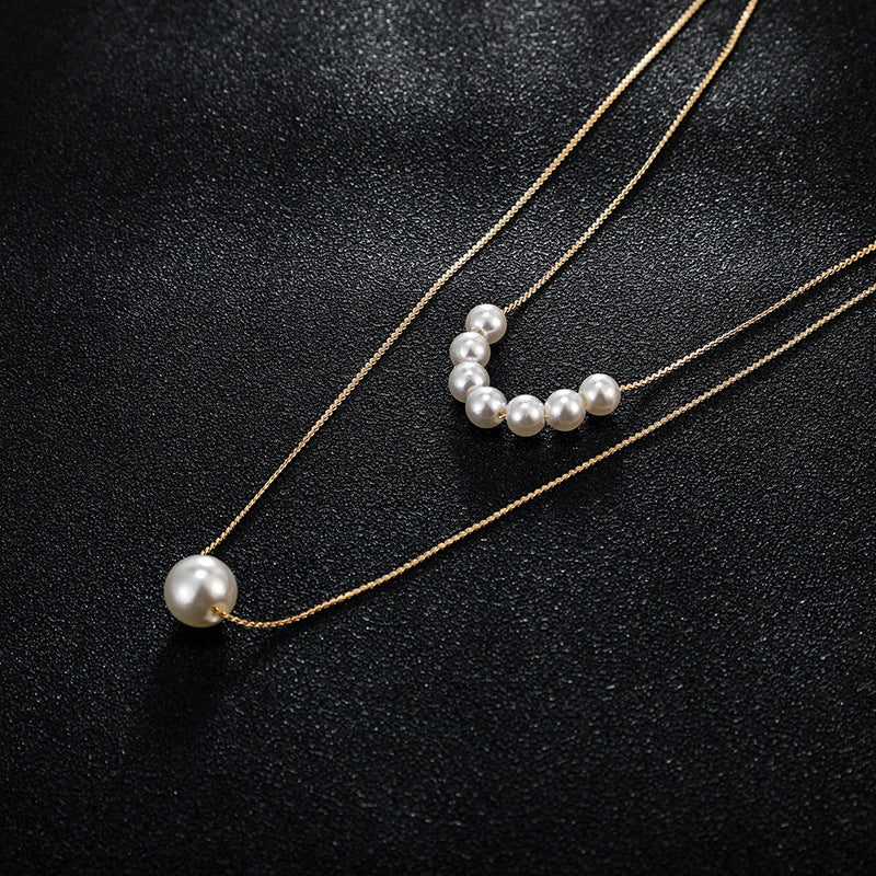 Amélie Layered Pearl Necklace