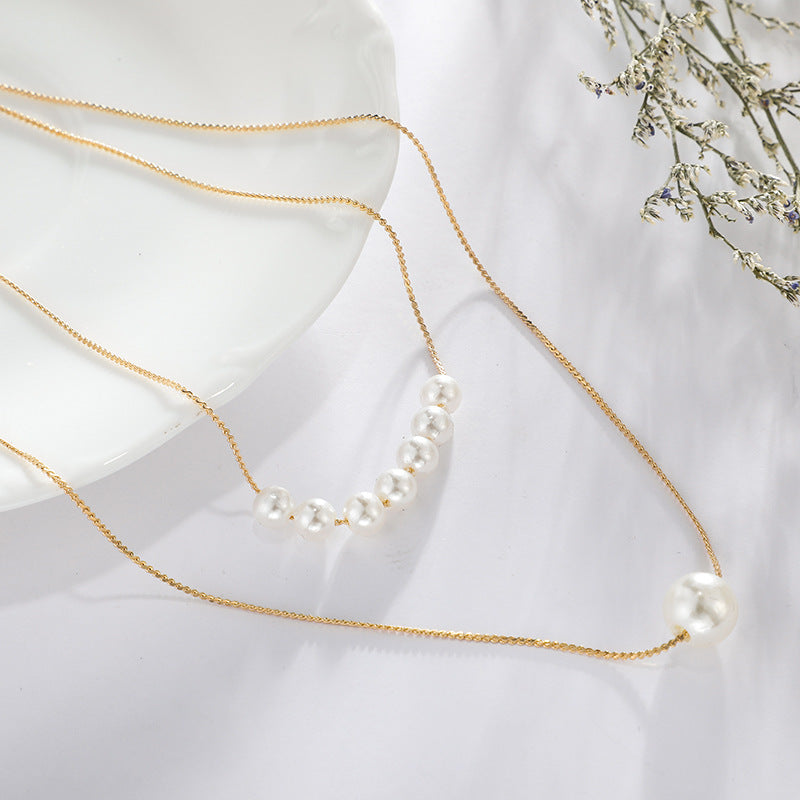 Amélie Layered Pearl Necklace