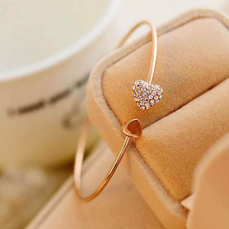 Esme Heart Cuff Bracelet
