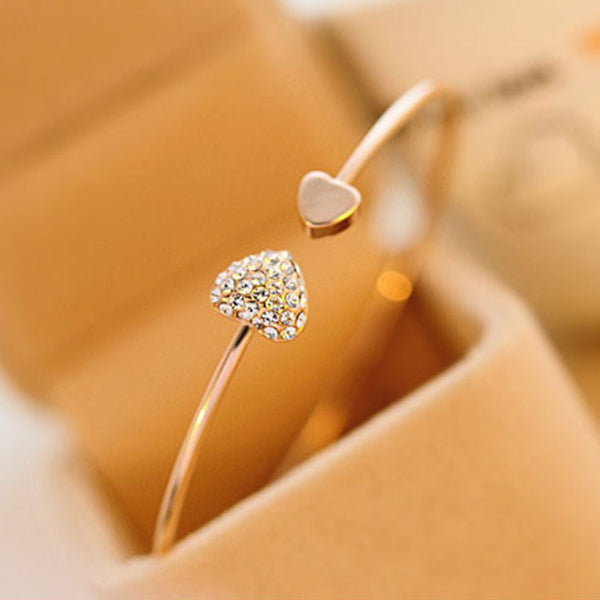 Esme Heart Cuff Bracelet