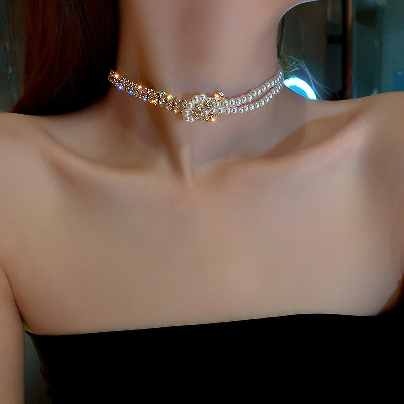 Delphine Pearl Choker