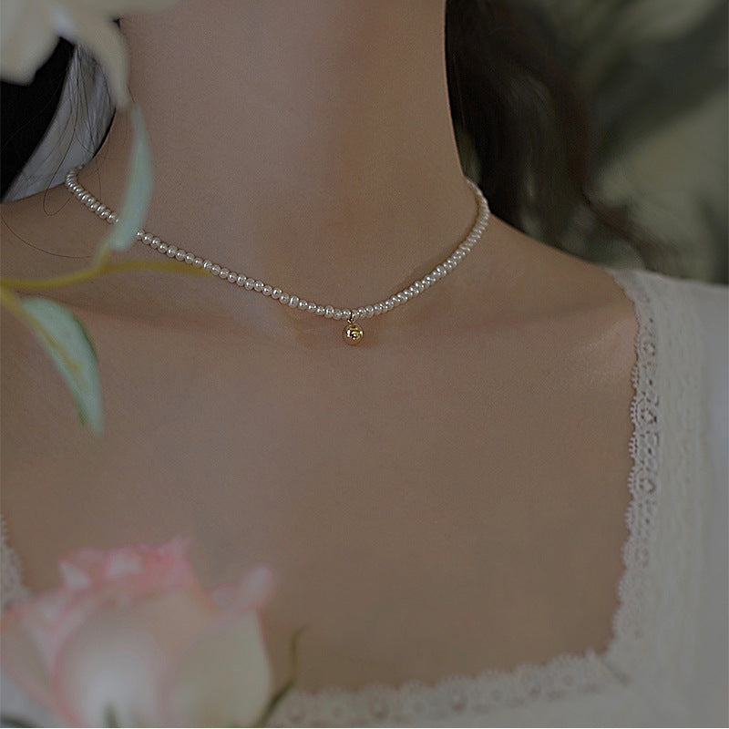 Paige Pearl Charm Necklace