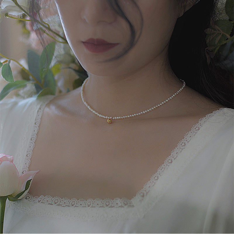 Paige Pearl Charm Necklace