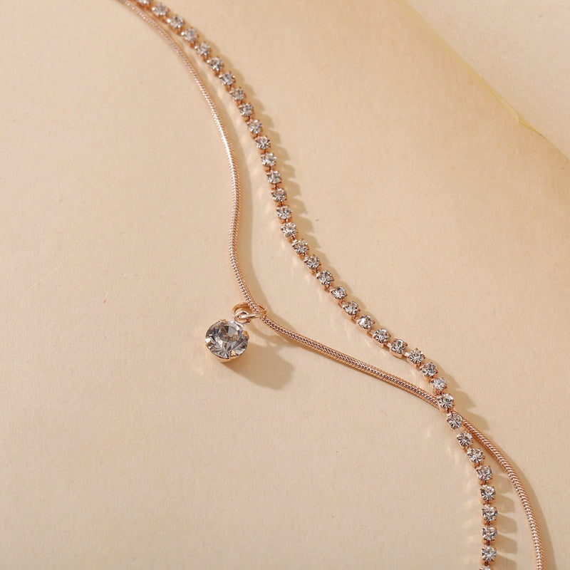 Avenza Crystal Drop Anklet