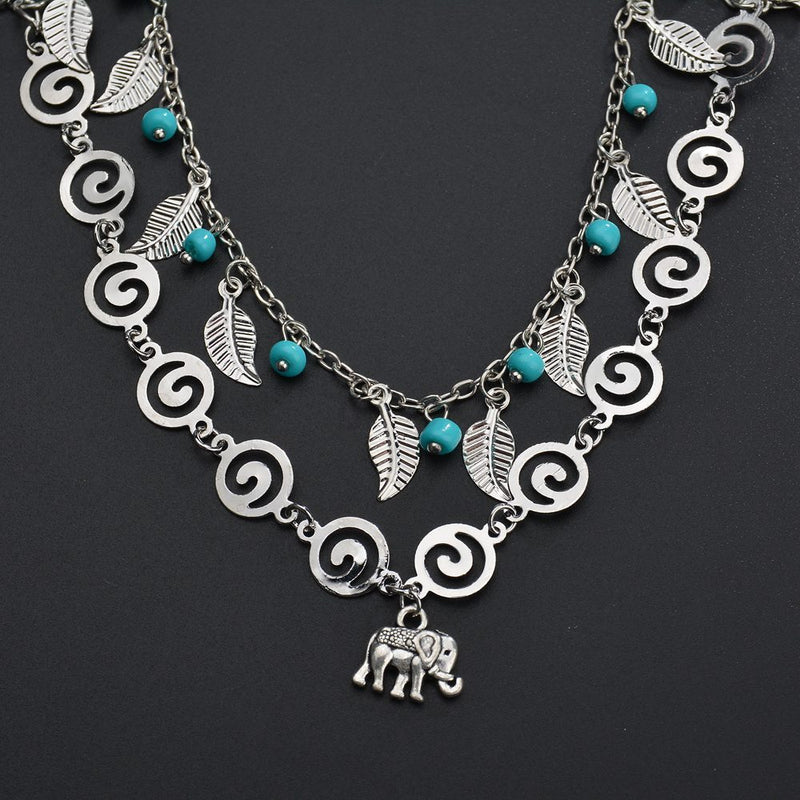 Yara Conch Spiral Anklet