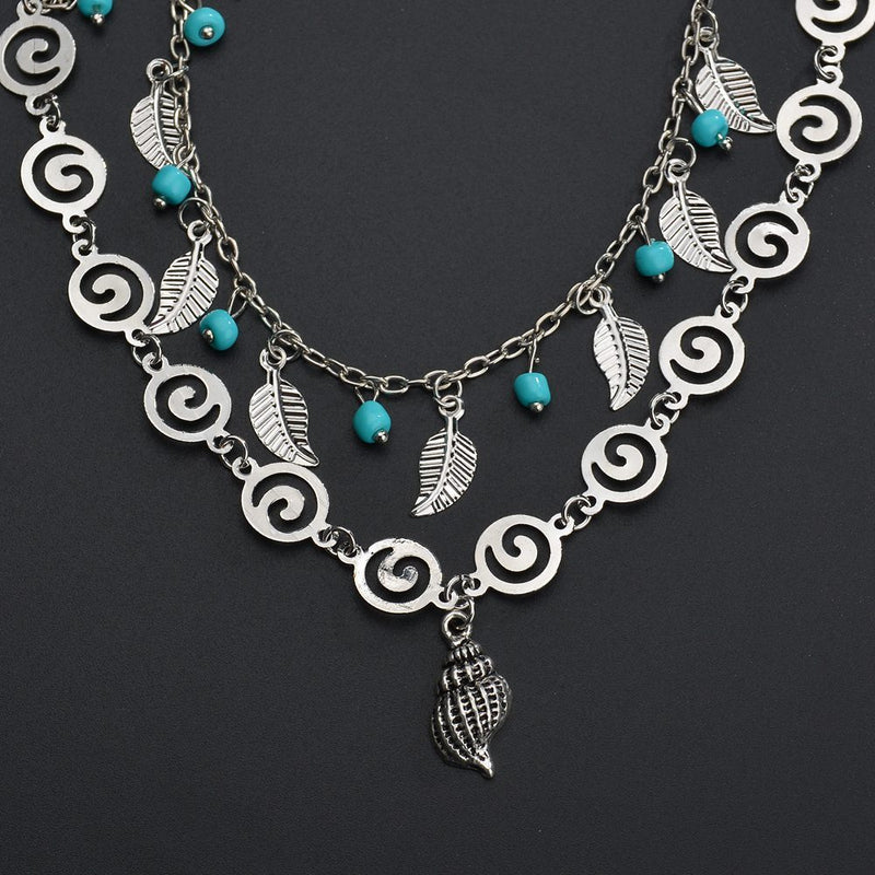 Yara Conch Spiral Anklet