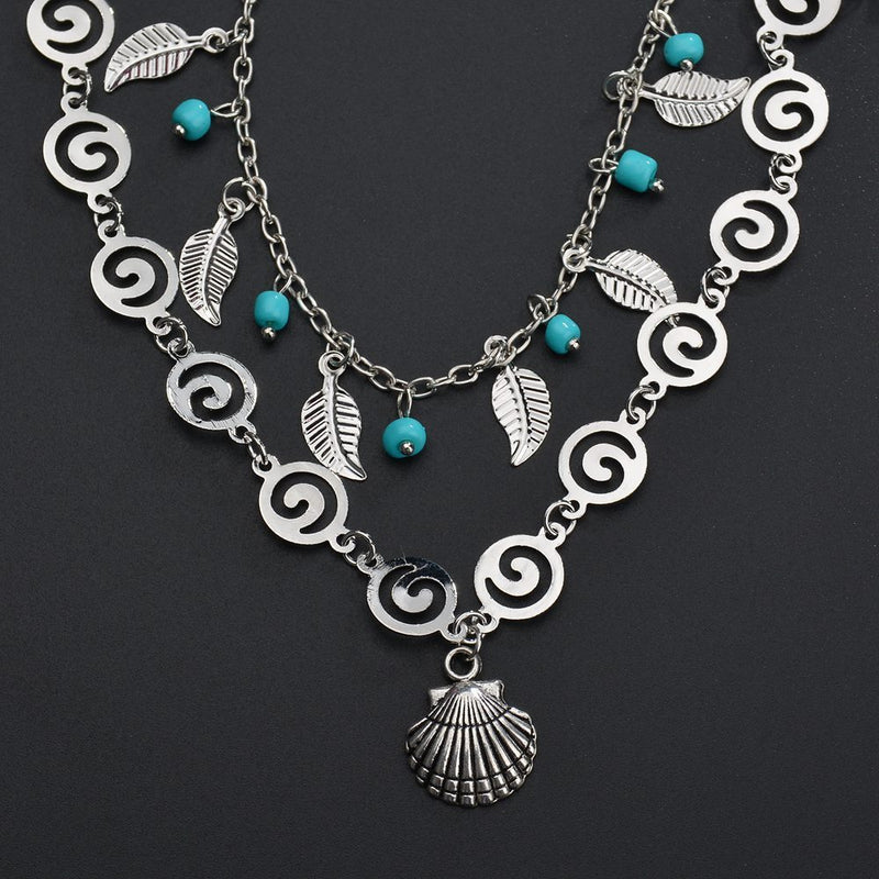 Yara Conch Spiral Anklet