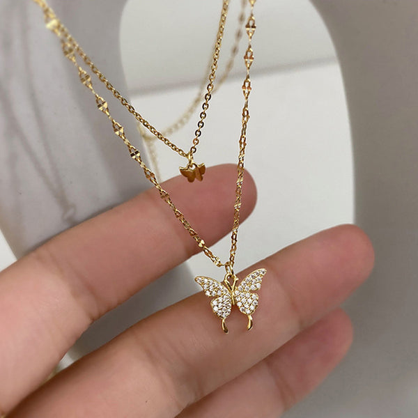 Aurora Butterfly Necklace