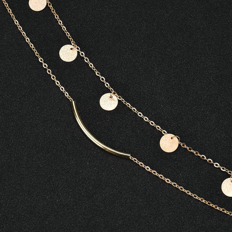 Soraya Layered Disc Necklace