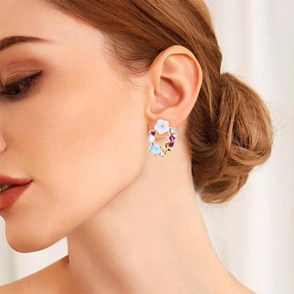 Amaris Bloom Stud Earrings