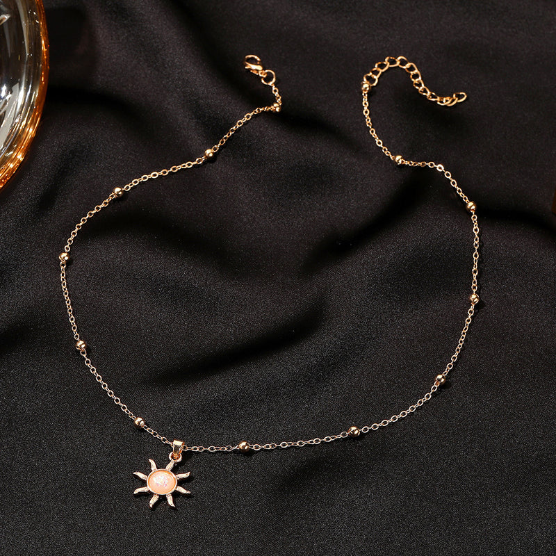 Solena Sunburst Pendant Necklace