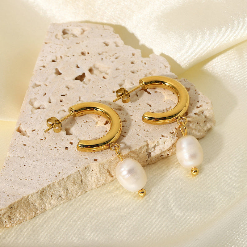 Delara Pearl Drop Earrings