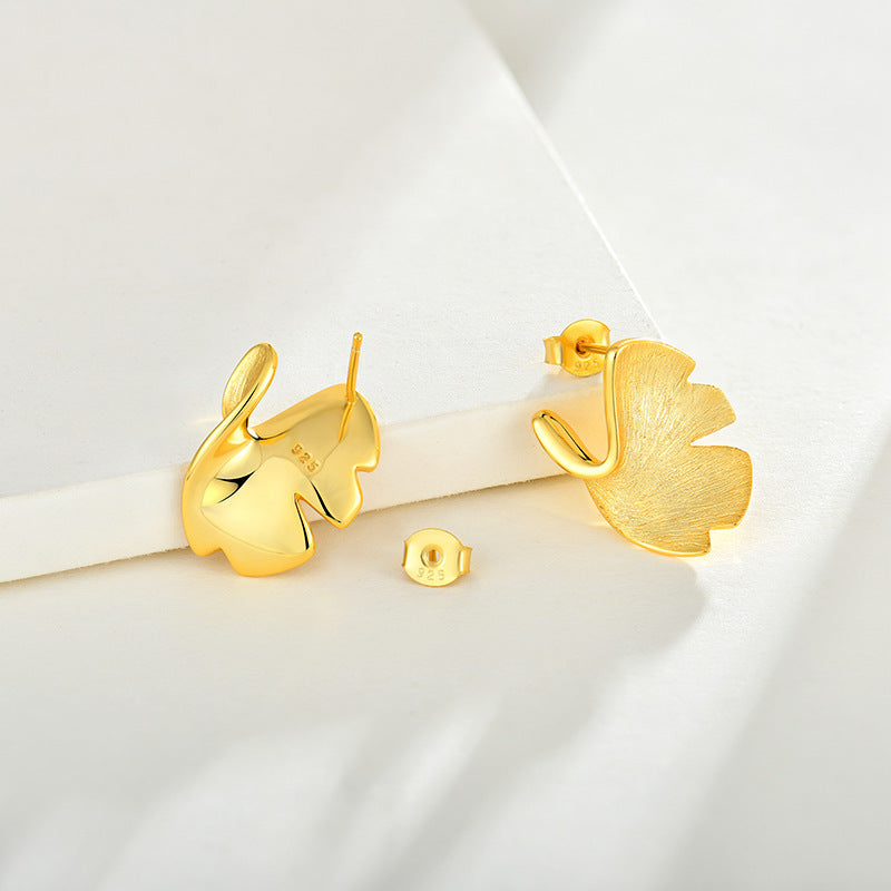 Thessa Ginkgo Stud Earrings
