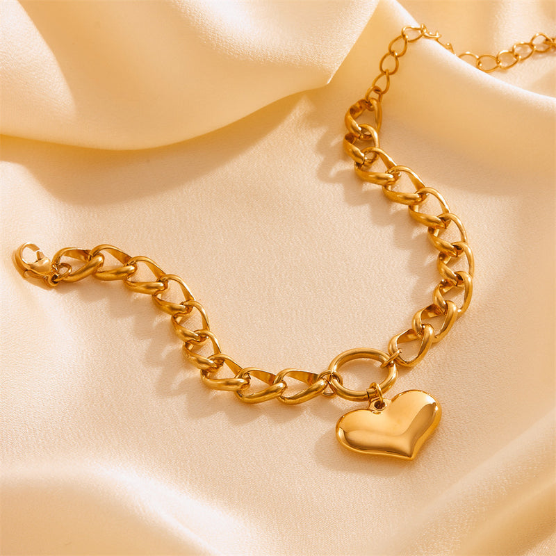 Liana Bold Heart Bracelet