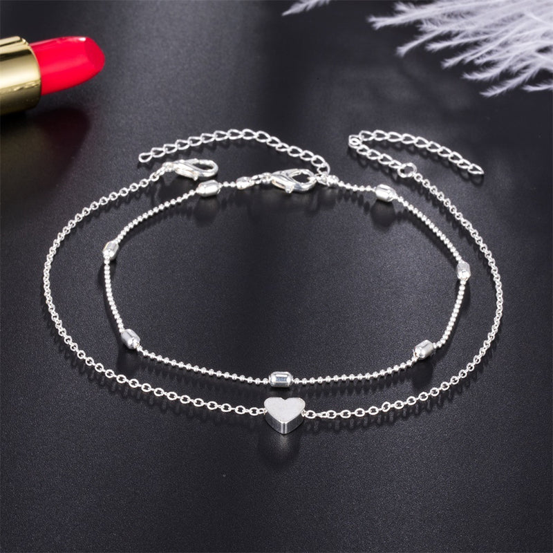 Caris Heart Anklet