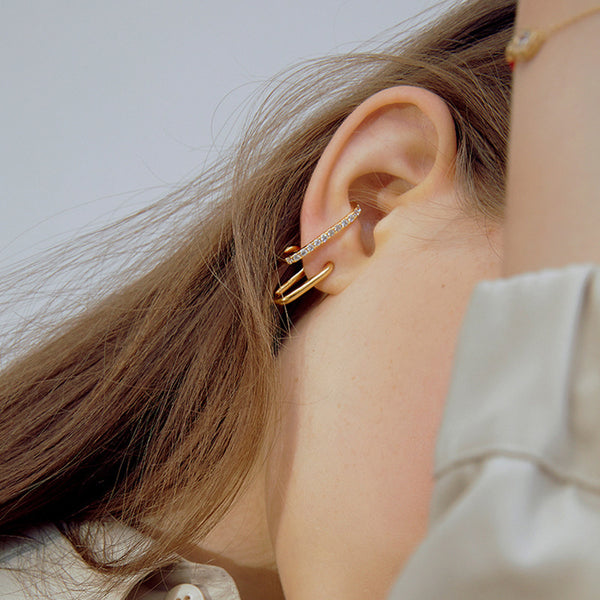 Zerina Curve Ear Climbers