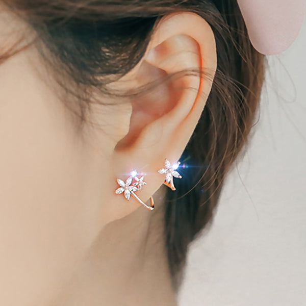 Iris Blossom Ear Climbers