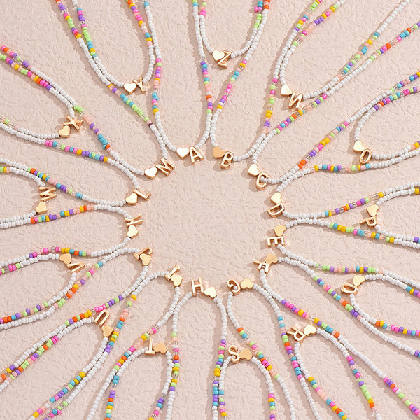 Adriana Letter Bead Necklace
