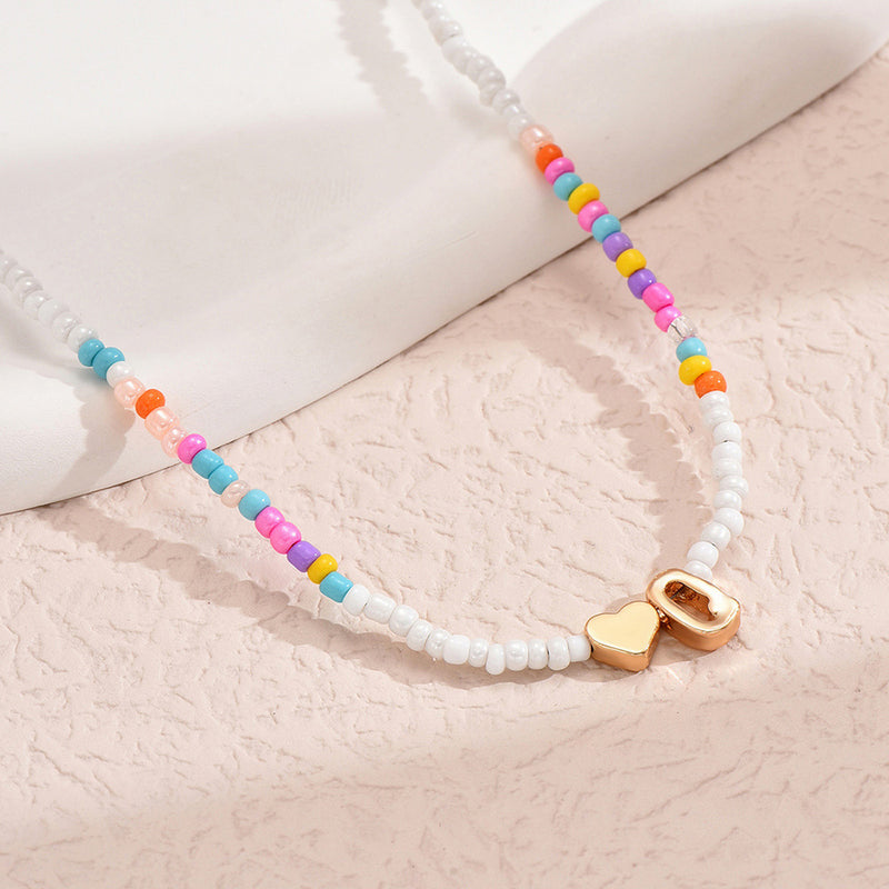 Adriana Letter Bead Necklace