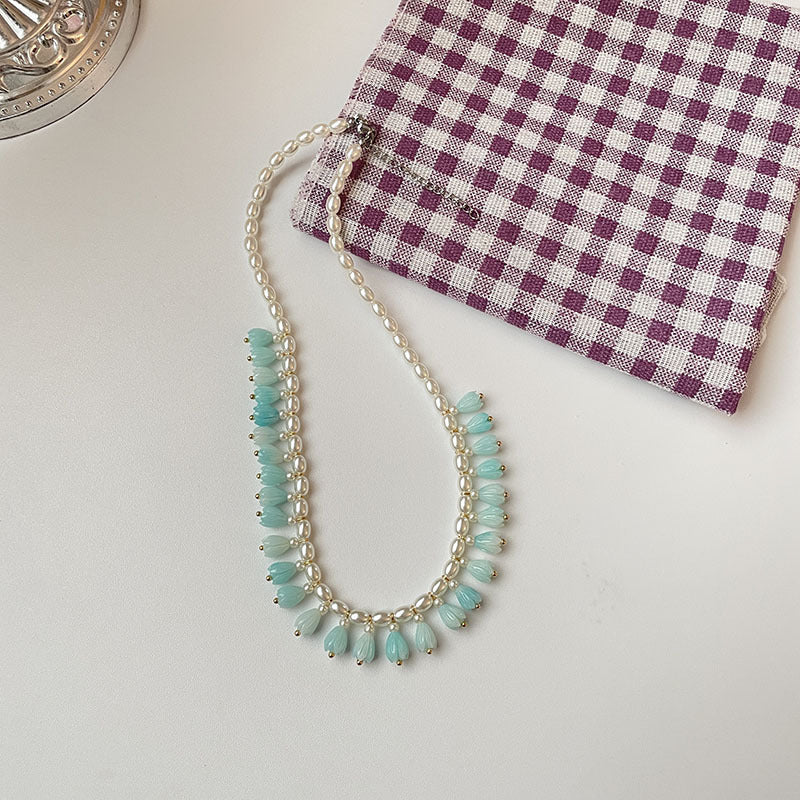 Rowena Blossom Pearl Necklace