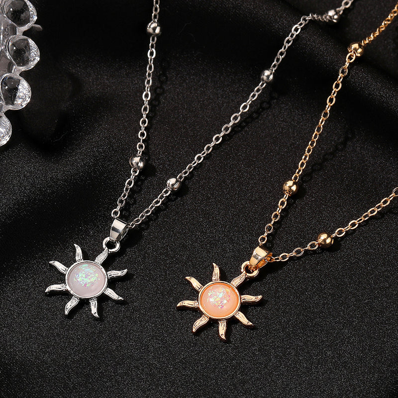 Solena Sunburst Pendant Necklace