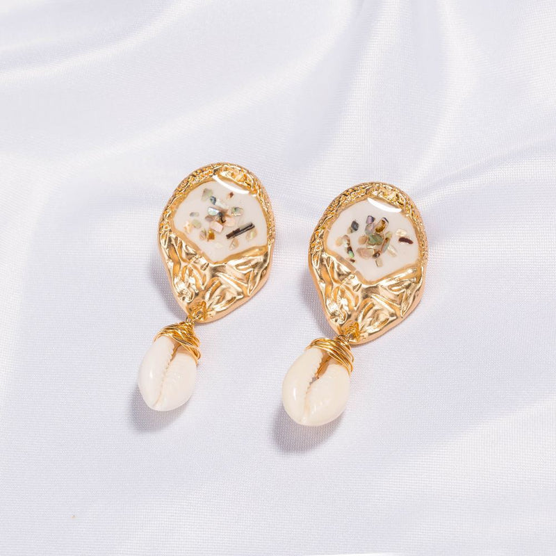 Mireille Shell Drop Earrings
