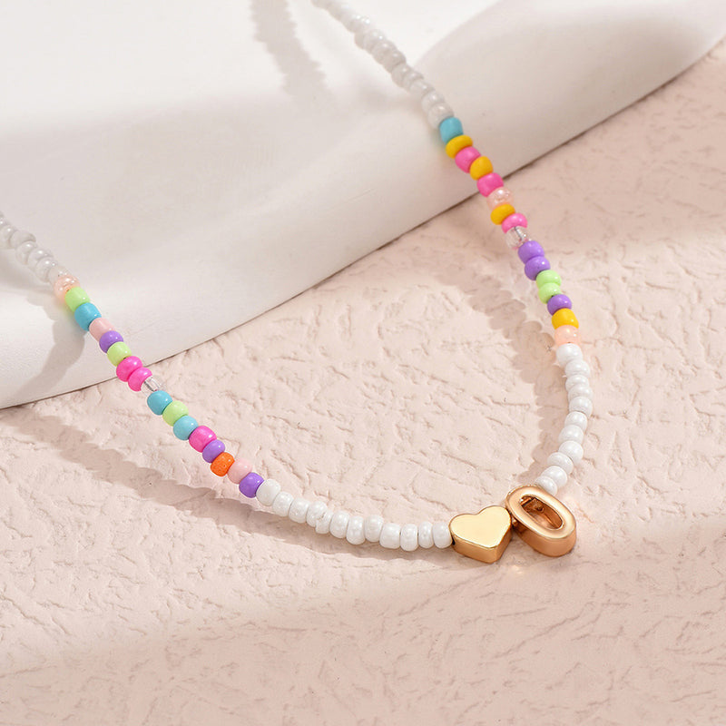 Adriana Letter Bead Necklace