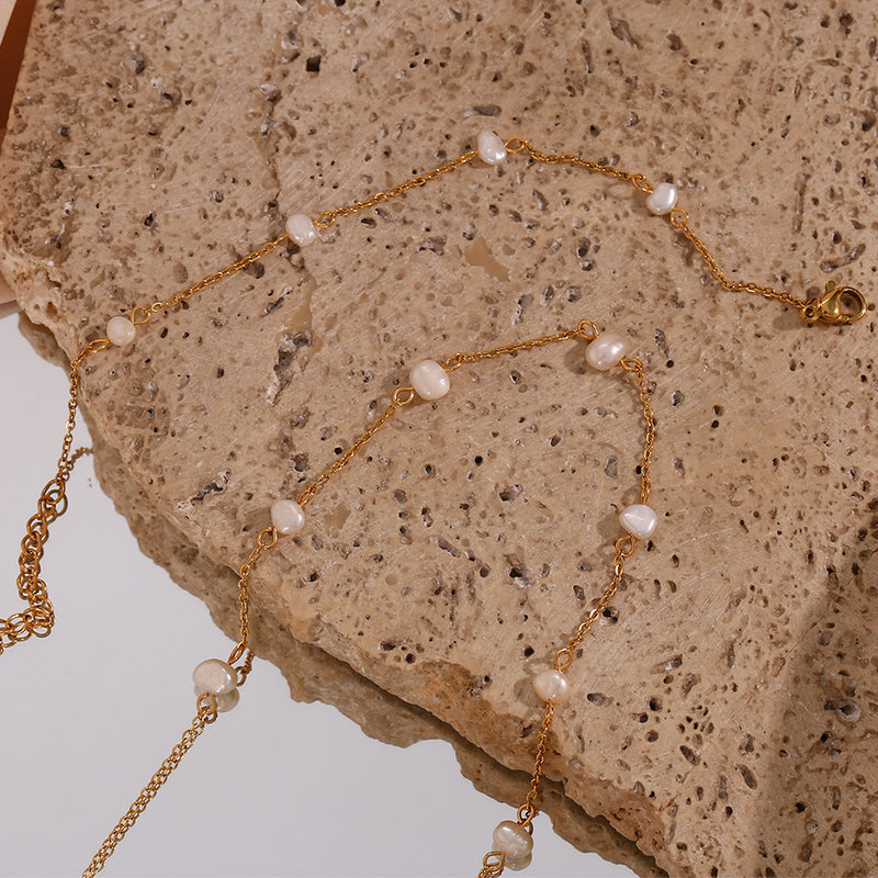 Noemi Pearl Chain Necklace