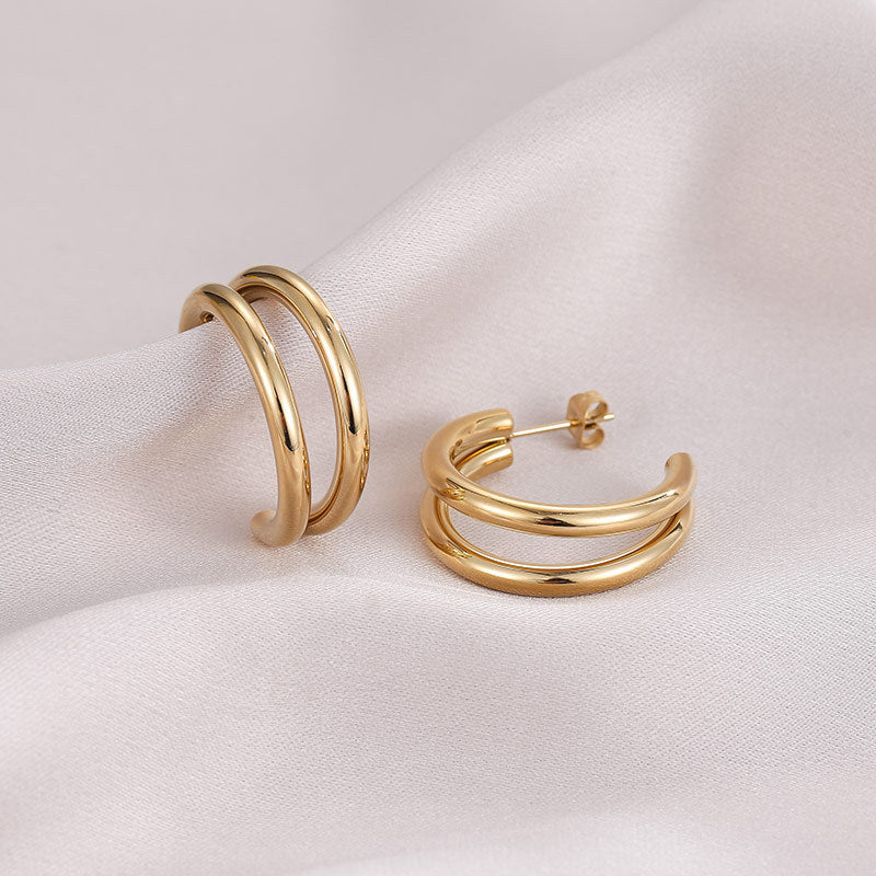 Ysolde Sculpted Hoop Earrings