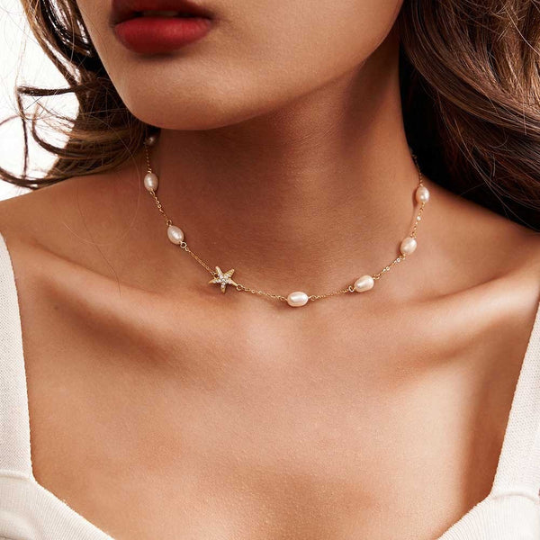 Elaris Starfish Pearl Necklace