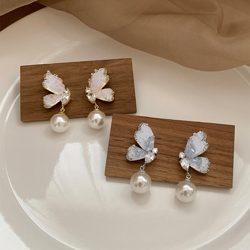 Elira Butterfly Drop Earrings