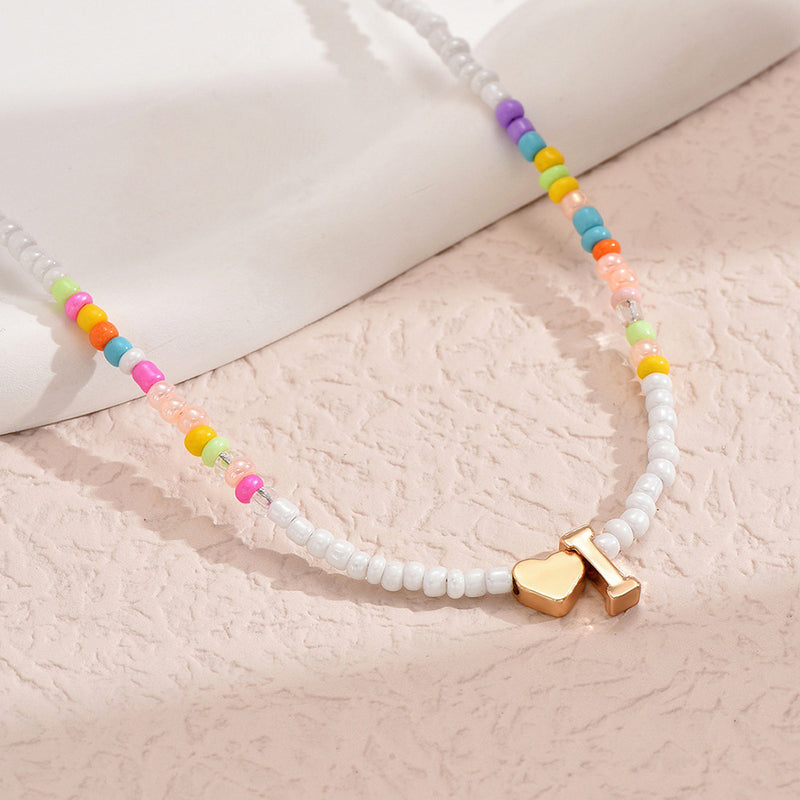 Adriana Letter Bead Necklace