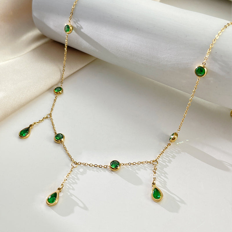 Celestine Drop Necklace