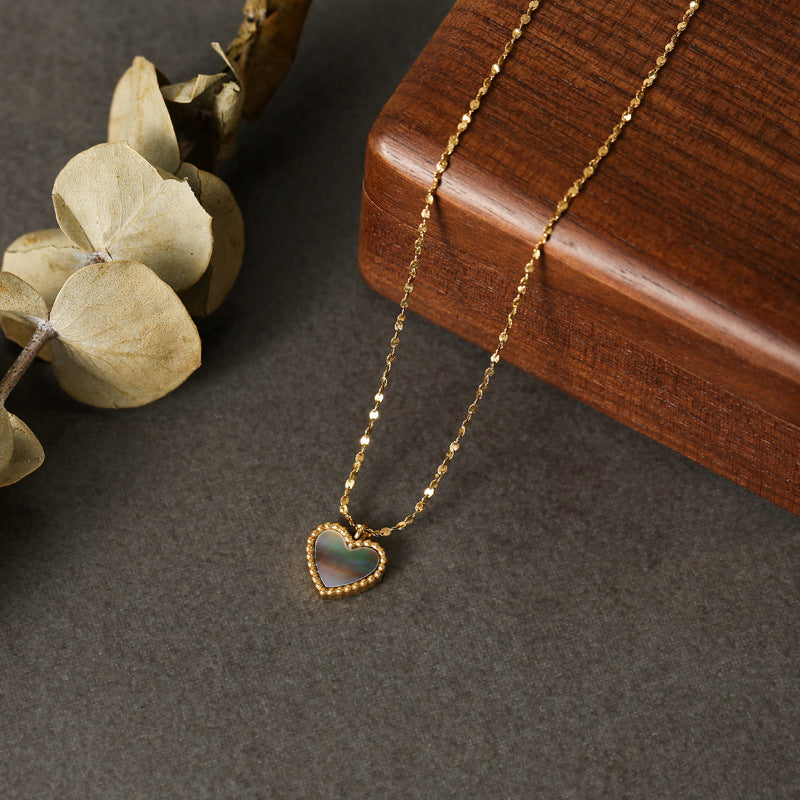 Gabrielle Shell Heart Necklace