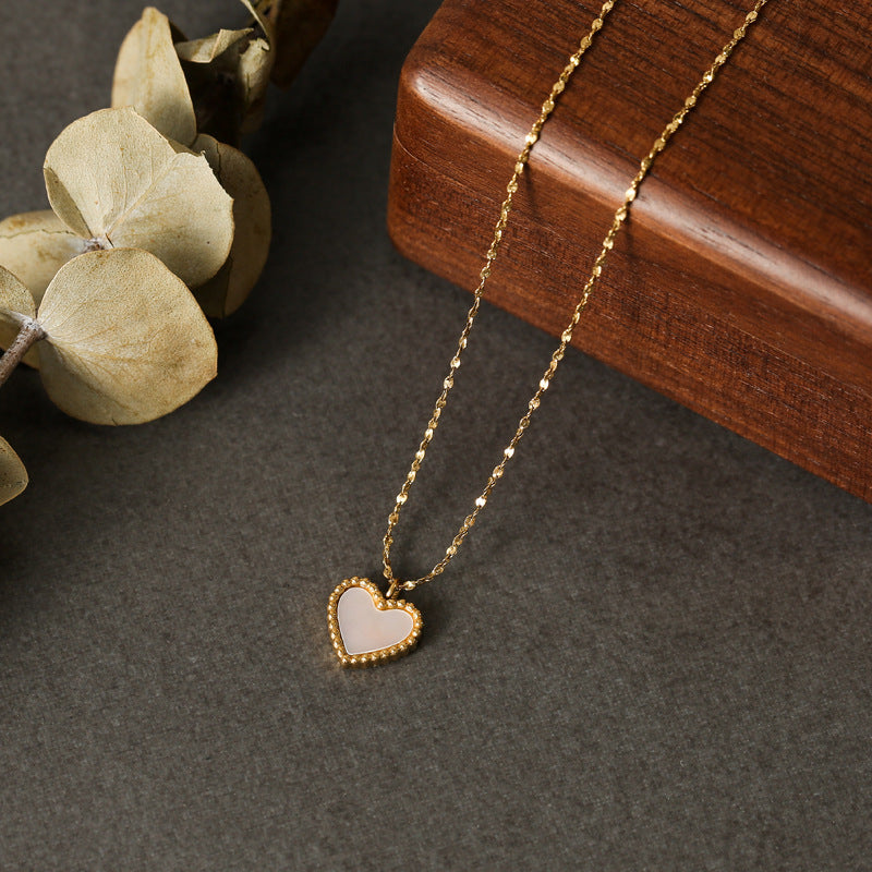 Gabrielle Shell Heart Necklace