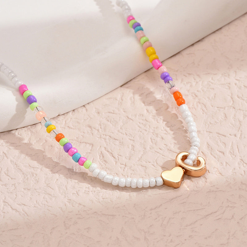Adriana Letter Bead Necklace