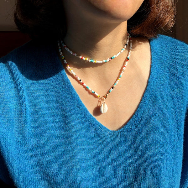 Kaia Shell Bead Necklace