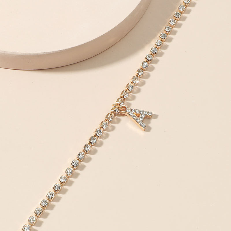 Selene Initial Anklet