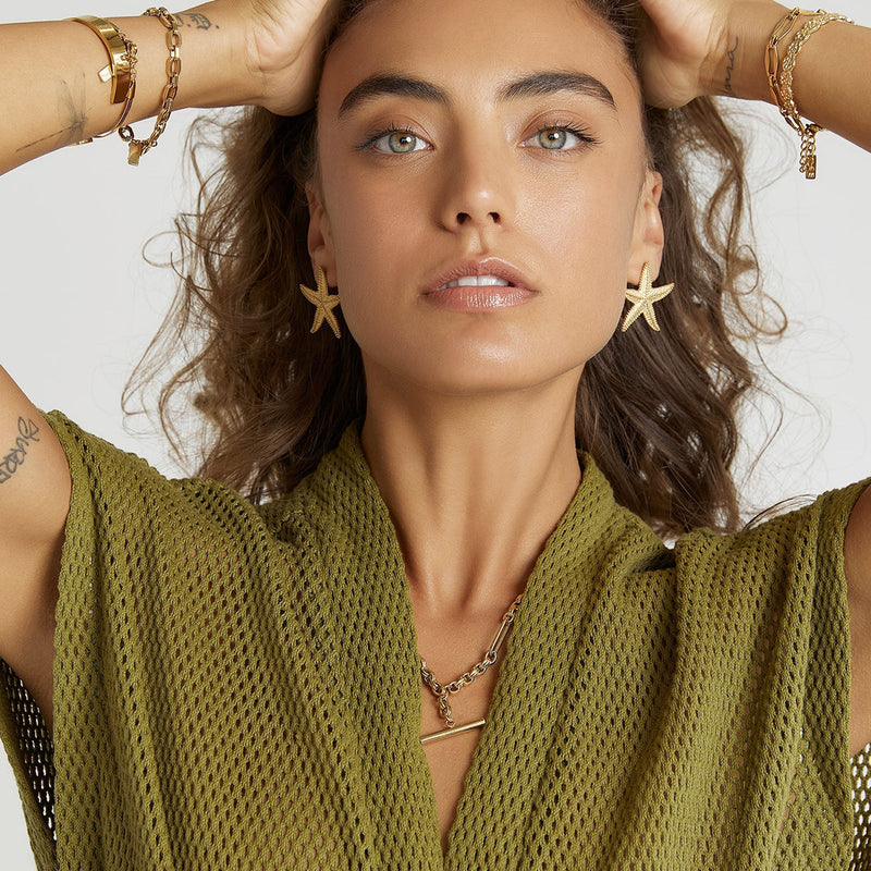 Thalina Starfish Earrings