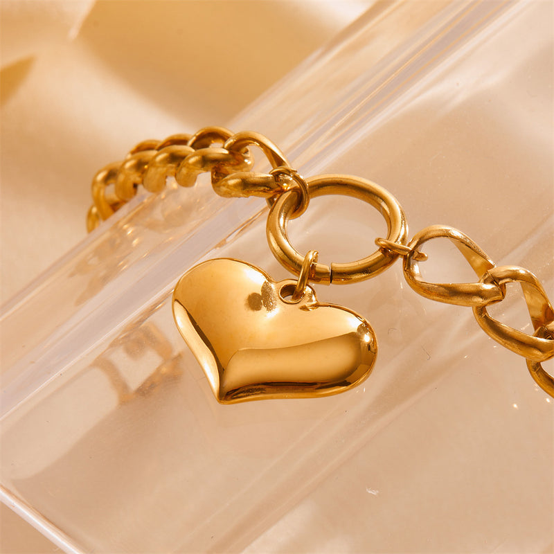 Liana Bold Heart Bracelet