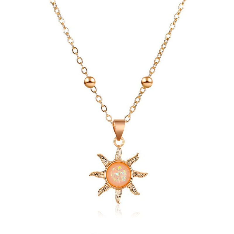 Solena Sunburst Pendant Necklace
