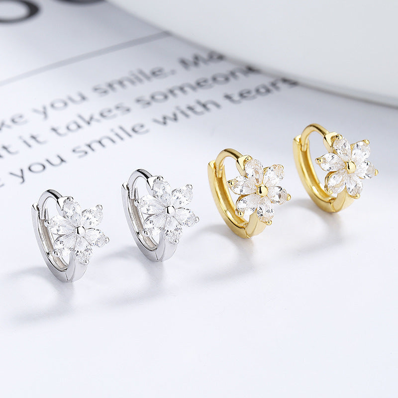 Liliane Floral Hoop Earrings
