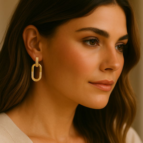 Tavira Link Drop Earrings
