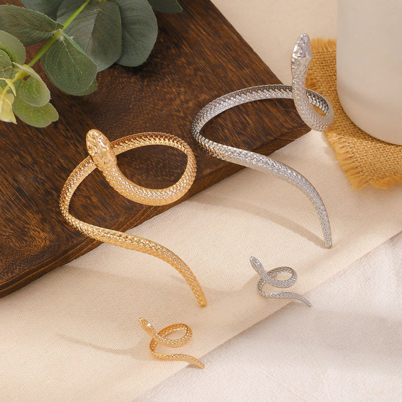 Ophidia Serpent Bracelet and Ring Set
